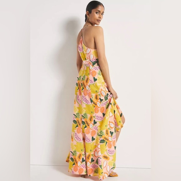 Hutch Glenne Matte Satin Wrap Dress - Picture 3 of 4